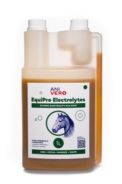 AniVero EquiPro Electrolytes 1L Elektrolity dla koni o potrójnym działaniu