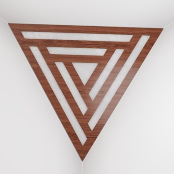 2szt Pułapki Basowe Kątowa Triangle SCIFI-F | Orzech-Biały