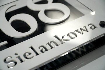 Адресная табличка с номером дома для 3D дома