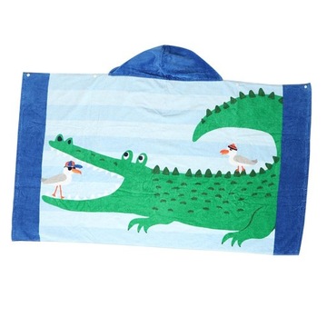 Мягкое впитывающее детское полотенце для ванной/бассейна/пляжа с капюшоном