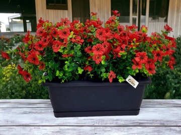 Sztuczna Petunia Pelargonia Surfinia Kwiaty na Balkon 1szt-róż