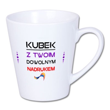 Kubek latte z Twoim nadrukiem fotokubek zdjęcie
