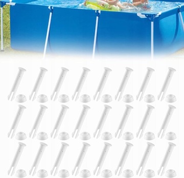 PLASTIKOWE KOŁKI ZŁĄCZA BASENOWEGO DO INTEX 30szt