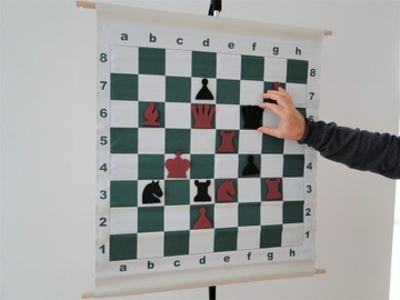 SZACHY demonstracyjne magnetyczne DD04 - dark/red