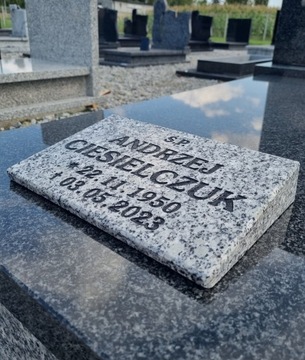 Гранитная надгробная табличка STRZEGOM подушка для надгробия 30x20