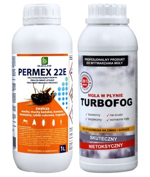 SKUTECZNY na muchy meszki komary PERMEX + TURBOFOG