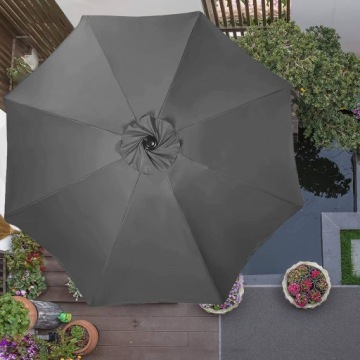 БОЛЬШОЙ ОТКРЫТЫЙ САДОВЫЙ ПАРАЗОЛЬ GRY GRIPPED POWERFUL XXL 410cm WITH CRAB SOLID