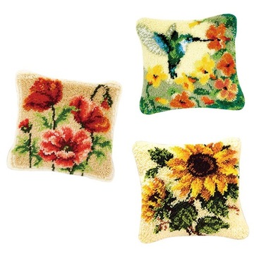 Latch Hook Cover DIY Craft