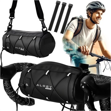 Torba rowerowa sakwa 2.5L uchwyt na rower kierownicę ramę saszetka etui pok