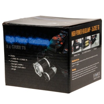 TG63200 СВЕТОДИОДНАЯ ФАРА ZOOM CREE XML T6 ПИТАНИЕ ФАР 2 батареи + 2