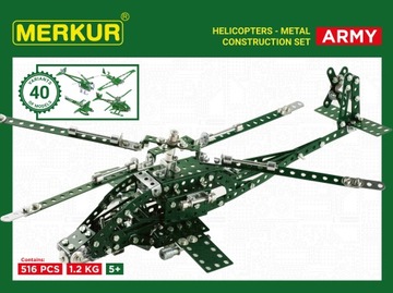 Merkur Zestaw Helikopter 516 elementów 40 modeli 3376