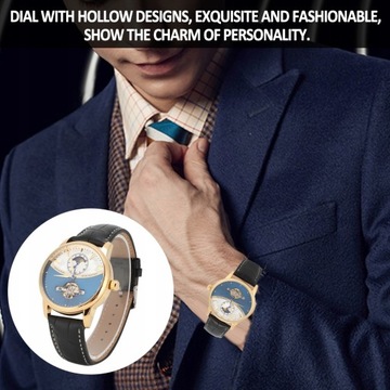 Hla-FORSINING Fashion Men Automatické hodinky na