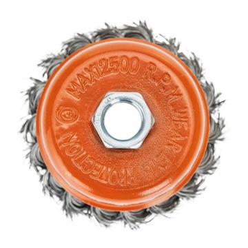 ПЛЕТНАЯ ПЕРЕДНЯЯ ПРОВОЛОЧНАЯ ЩЕТКА СКРУЧЕННАЯ ПРОВОЛОЧНАЯ ЩЕТКА M14 ШЛИФОВКА 75 мм