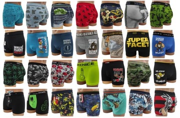 Мужские трусы-боксеры FUNNY SEX PATTERNS - XXL