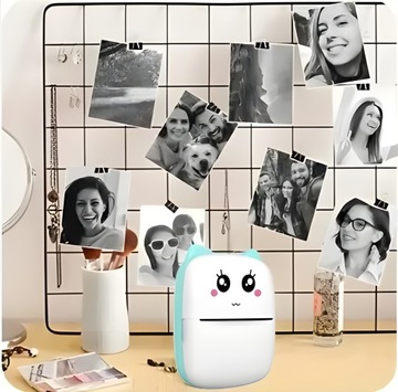 DRUKUŚ MINI ПОРТАТИВНЫЙ ТЕРМОПРИНТЕР ДЛЯ ФОТОГРАФИЙ И ЗАМЕТОК + 11 ФРИРОЛИКОВ