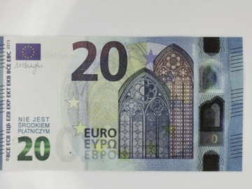 Банкноты 20 ЕВРО для развлечения и обучения, в упаковке 100 штук + БЕСПЛАТНО