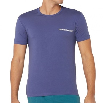 Emporio Armani t-shirt koszulka męska granat i fiolet 2-pack M