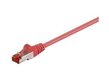 Kabel Patchcord CAT 6 S/FTP PIMF RJ45/RJ45 15m czerwony