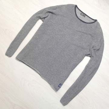 JACK&JONES _ ZNAKOMITY CIEPŁY SWETER Z LOGO _ XXL