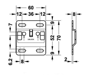 Подвеска CAMAR 807, комплект левый+правый, 240 кг