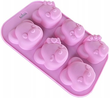 FOREMKA SILIKONOWA NA MUFFINKI FORMA CIASTKA MISIE