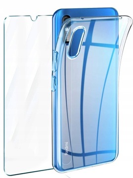 ЧЕХОЛ ДЛЯ XIAOMI REDMI 9A ПРОЗРАЧНЫЙ SLIM + СТЕКЛО