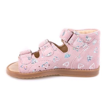 ДЕТСКИЕ КОЖАНЫЕ ПРОФИЛАКТИЧЕСКИЕ САНДАЛИИ НА КАБЛУКЕ THOMAS ANI-BUT R27