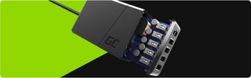 ŁADOWARKA SIECIOWA SZYBKA GC 52W 5x USB 5 PORTÓW WYCISKACZ DO PASTY