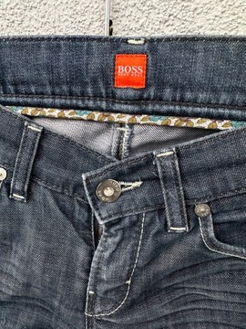 Hugo Boss W27 L34 vintage proste spodnie jeansowe damskie