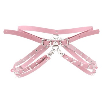 Biżuteryjny łańcuszek na talię dla kobiet Punk Body Belt Pink