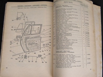 КАТАЛОГ ДЕТАЛЕЙ ДЛЯ РЕМОНТА SKODA 100 110 - 1973 DE GB