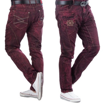 SPODNIE MĘSKIE JEANS REGULAR BURGUND CIPO BAXX