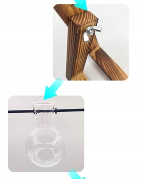 Цветочный горшок Стеклянная настольная сферическая ваза для террариума