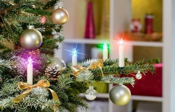 Zestaw świec lampek choinkowych RGB kolor 10 sztuk