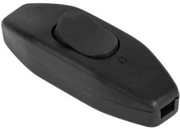 Przełącznik przelotowy 2.5A 250V czarny