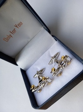 Захватывающие золотые запонки Bolid F1 Gokart