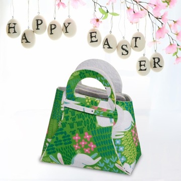 Пасхальные сумки для подарков для детей, зеленый