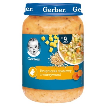Gerber Krupniczek drobiowy warzywa po 9. m-cu 190g