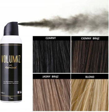 Volumiz Mikrowłókna w Sprayu Zagęszczanie Włosów 200ml w Niskiej Cenie