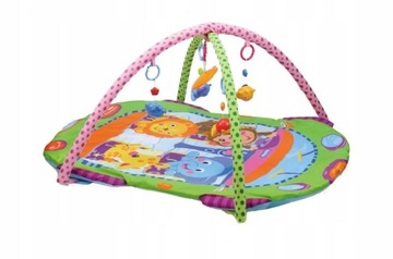 MATA EDUKACYJNA INTERAKTYWNA PIANKOWA DLA DZIECI BABY FITNESS SAMOCHÓD