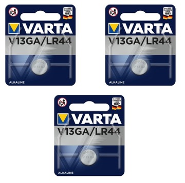 bateria Varta V13GA, LR44, A76, AG13 L1154 - 3 szt
