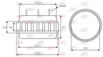ОБМОТКА ГЕНЕРАТОРА СОВЕРШЕННО НОВАЯ AS-PL AL AS5050S AS