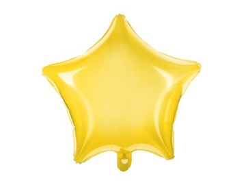 Neonowy Balon Foliowy Gwiazdka Żółty 48 cm - Świeć Jasno na Twojej Imprezie