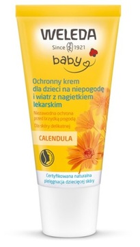 WELEDA OCHRONNY KREM DLA DZIECI Z NAGIETKIEM NA WIATR i NIEPOGODĘ 30ml
