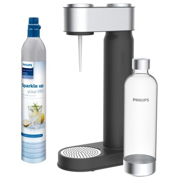 Сифон-карбонизатор PHILIPS черный + кувшин АКВАФОР