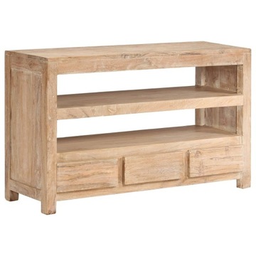 SZAFKA POD TV DREWNO AKACJOWE 90X30X55CM JASNOBRĄZ