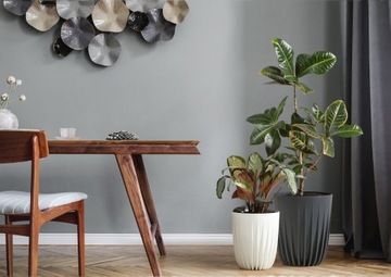 ЦВЕТОЧНЫЙ ГОРШОК ВСТАВКА ЦВЕТОЧНОЙ ЧАШКИ ПОДСТАВКА ДЛЯ ЦВЕТОВ СНАРУЖИ И ВНУТРИ БОЛЬШАЯ MIRA 25см x 29,7см