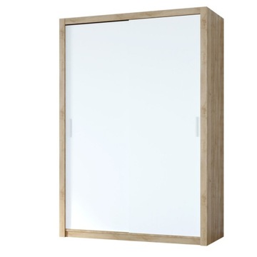 Szafa przesuwna VISTA 150 dąb artisan biały