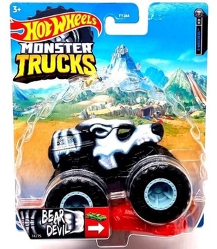 BEAR DEVIL - Auta Truck Hot Wheels 1:64 Samochodzik Monster Trucks