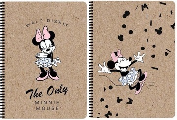 KOŁOZESZYT A4/80K KRATKA MINNIE MOUSE KRAFT (5SZT)